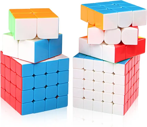 Vista 7 de D-FantiX Juego de cubos de velocidad y QYTOYS Qicheng Skewb Cube