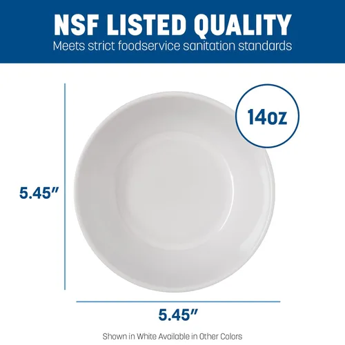 Vista 4 de Carlisle FoodService Products Dallas Ware - Cuenco de plástico reutilizable para bufés, hogar y restaurantes, melamina, 14 onzas, marrón tostado