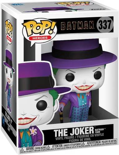 Vista 3 de DC Comics Heroes: Batman 80th - The Joker (1989) Funko Pop! Figura de vinilo (incluye funda protectora compatible con Pop Box)