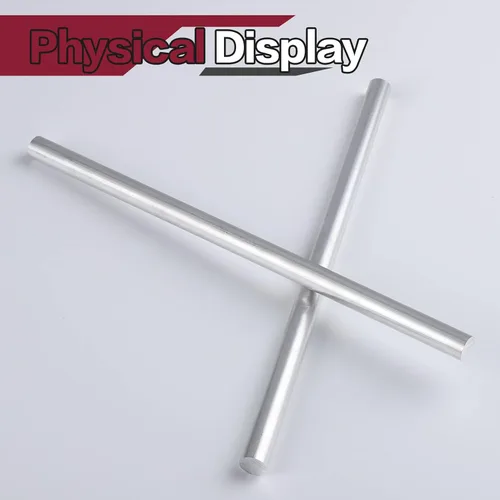 Vista 5 de 2 piezas de varilla redonda de aluminio de 3/5 pulgadas de largo 13 pulgadas de largo (12.992 in) de torno extruido sólido T6511