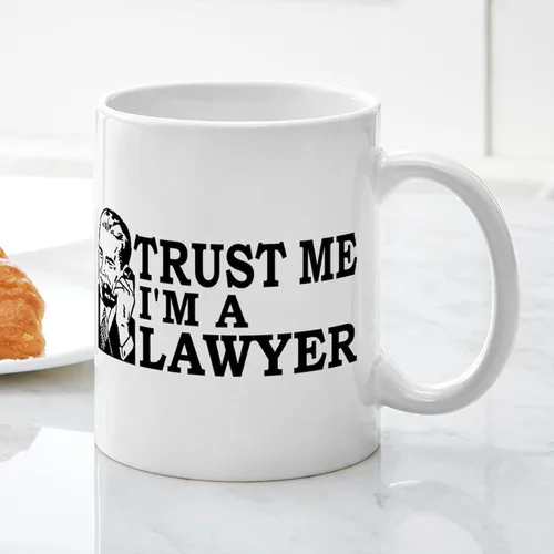 Vista 5 de CafePress Trust Me I'm A Lawyer - Taza de café