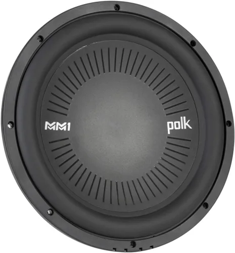 Vista 3 de Polk Audio MM1242 SVC MM1 Series Subwoofer de audio marino y de automóvil de 12 pulgadas, 900 W, respuesta de frecuencia de 26-200 Hz, bobinas