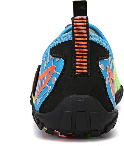 Vista 9 de UBFEN - Zapatos para el agua para niños y niñas zapatos acuáticos y livianos de secado rápido para ir a la playa practicar deportes hacer natación e