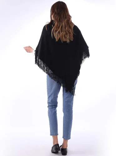Vista 4 de MissShorthair Ponchos cálidos de invierno para mujer
