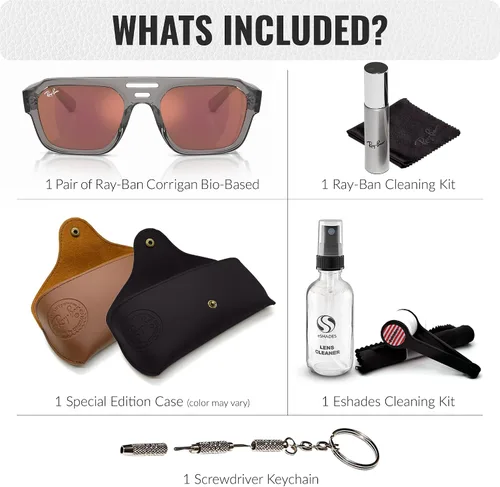 Vista 2 de Ray-Ban RB4397 CORRIGAN BIO-BASED Gafas de sol cuadradas redondas con kit oficial de gafas