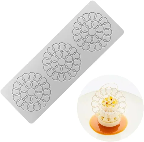 Vista 15 de Molde de encaje de hojas huecas 3D para fondant, molde de múltiples hojas y flores para dulces, chocolate, azúcar, decoración de pasteles, parte