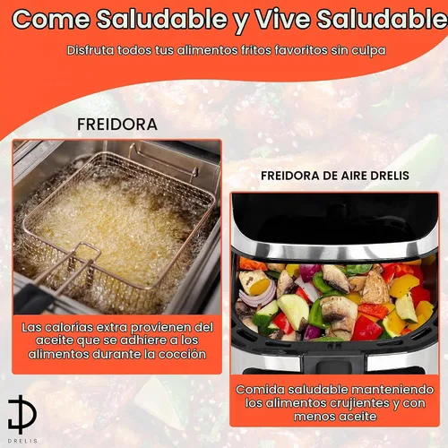 Vista 5 de Freidora de aire 5qt horno de convección freidora sin aceite