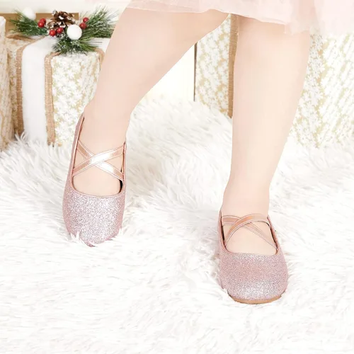 Vista 3 de Otter MOMO Zapatos planos de bailarina para niña, con lazo decorativo, ideales para llevar con vestido y combinan bien con flores, para escuela