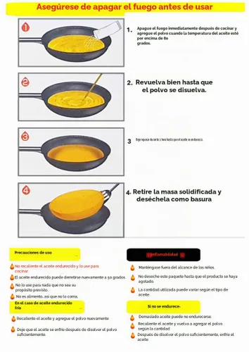 Vista 6 de Polvo de aceite de cocina residual (paquete de 6)