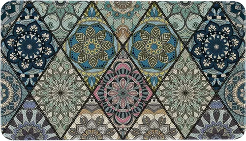Vista 52 de Mloabuc® Tapete decorativo de flores, tapetes de cocina de arpillera de arpillera para mujer, accesorios de cocina para exteriores, 17 x 30 pulgadas