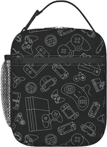Vista 16 de Lonchera con aislamiento de leopardo negro para mujeres y hombres, reutilizable, portátil, a prueba de fugas, bolsa térmica para oficina, trabajo