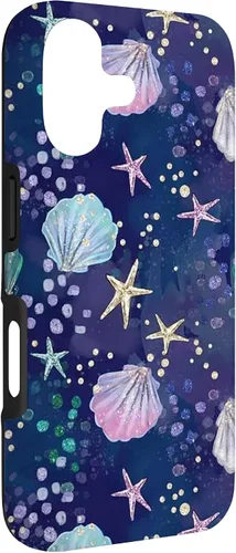 Vista 3 de Summer Aesthetic Seashell Purple Ocean Case for iPhone 17