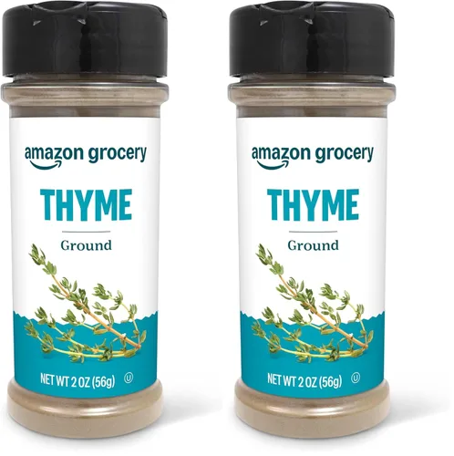 Vista 5 de Amazon Grocery, Tomillo molido, 2 onzas (anteriormente Happy Belly, el embalaje puede variar)