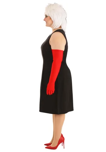 Vista 10 de Disfraz de Abrigo de Cruella De Vil para Mujer Talla Plus de 101 Dálmatas de Disney Multicolor