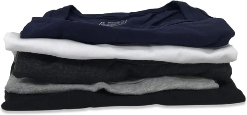 Vista 6 de Sexy Basics Paquete de 5 camisetas sin mangas PowerFlex con espalda cruzada para mujer de algodón de elastano y color elástico
