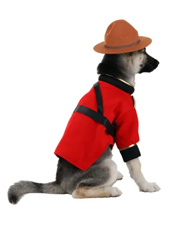 Vista 2 de Disfraz de Montañés Canadiense para Mascotas Multicolor