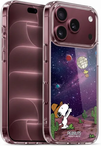 Vista 199 de Head Case Designs Funda de gel con licencia oficial de Peanuts Nebula Cactus Needles Snoopy Space Cowboy [protección de grado militar] compatible