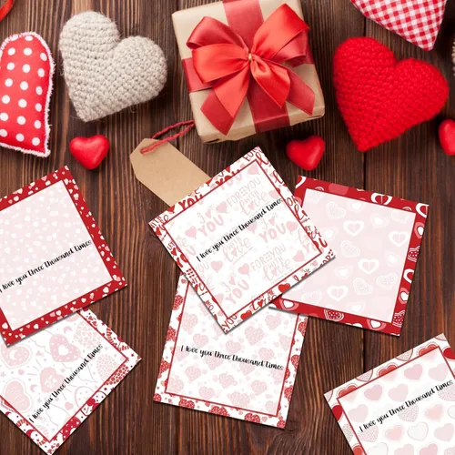 Vista 6 de 9 Piezas Notas Adhesivas de Corazón Notas Adhesivas de Corazón de San Valentín Autoadhesivas Blocs de Notas Adhesivas de San Valentín Pegajosas