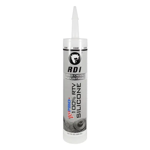 Vista 11 de Red Devil 08162I RD PRO RTV de grado industrial 100% silicona resistente a la intemperie, tubo de 10.1 oz, almendra, paquete de 1