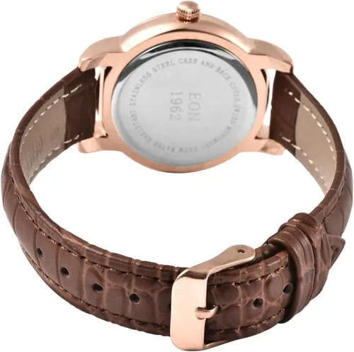Vista 6 de Compra LC EON 1962 Reloj de pulsera con movimiento con esfera de meteorito y correa de cuero, regalos de cumpleaños, compromiso, aniversario, boda