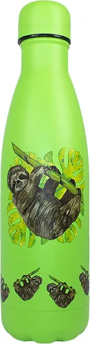 Vista 18 de NatureVac - Black Bear de Deluxebase. Botella de agua de acero inoxidable con aislamiento térmico de 17 onzas. Frasco de vacío reutilizable y a