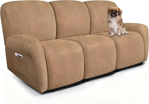 Vista 26 de ANARACHON Fundas para Sillas Reclinables Tipo Cuero, 4 Piezas Funda para Sillón Reclinable Lazy Boy, Protector de Muebles - Funda Suave Lavable