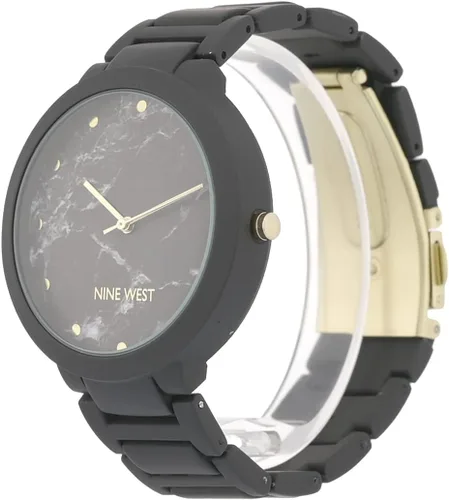 Vista 4 de Nine West Reloj de pulsera con brazalete de goma para mujer