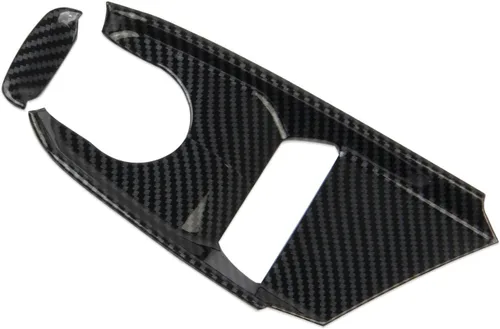 Vista 2 de crosselec Cubierta de panel de cambio de marchas de fibra de carbono para Chevrolet Corvette C8 2020-2025 (Panel de control con perilla)