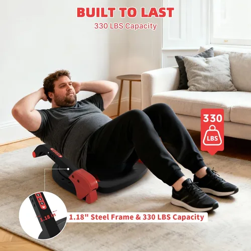 Vista 7 de Máquina para hacer abdominales ABMAX-Gen3, equipo de ejercicio abdominal con respaldo plano. Máquina multifuncional para entrenamiento abdominal