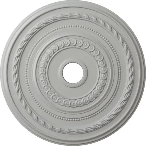 Vista 50 de Ekena Millwork CM25COFCS Cole Medallón de Techo, 25 3/8"OD x 3 3/8"ID x 1 3/8"P, pintado a mano Flash Cobre