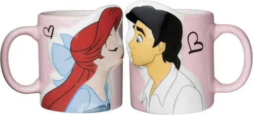 Vista 8 de Disney SAN2519 Beauty and the Beast Bella & Beast Kiss - Taza de 10.1 fl oz (10.1 fl oz)