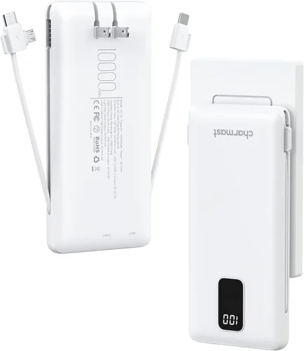 Vista 16 de Charmast - Cargador portátil con batería de 10000 mAh Púrpura