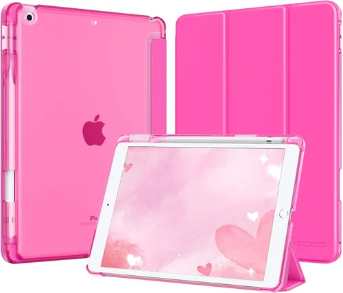 Vista 37 de MoKo for iPad 9th/8th/7th Generation Case 10.2-Inch with Pencil Holder,Pink