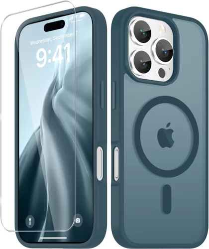 Vista 1556 de Funda para Google Pixel 10 Pro XL, cubierta magnética mate, color negro Fit for MagSafe, Screen Protector included, Shockproof Military Grade