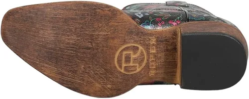 Vista 5 de ROPER Botas casuales de mujer Ingrid con punta triangular floral metálica, tacón bajo de 1-2 pulgadas, tobillo - Multi