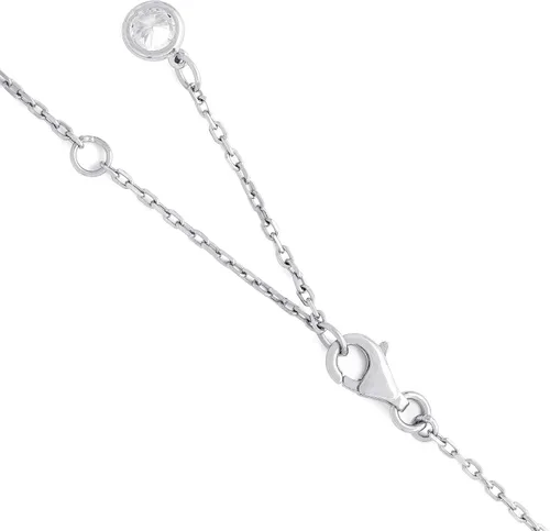 Vista 2 de Disney Mickey Mouse Jewelry collar de plata de ley con circonita cúbica