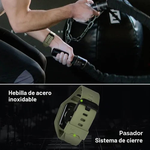 Vista 5 de Nereides - Correa de reloj compatible con Apple Watch de 45 y 44 mm, para iWatch Series 9/8/7/6/5/4/SE/SE2, estuche resistente de alta resistencia