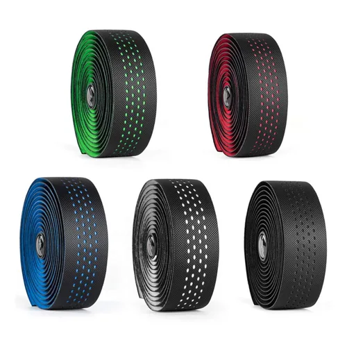 Vista 5 de BESTYMXY Cintas de manillar de bicicleta de carretera hechas de EVA + PU, cinta profesional para barra de bicicleta de carretera, envolturas de Negro