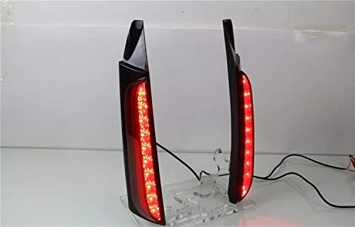 Vista 4 de Luz trasera del pilar del tronco del LED Freno de la columna de la lámpara LED Freno/Luz de conducción Reemplazo para Toyota Fortuner 2015-2017