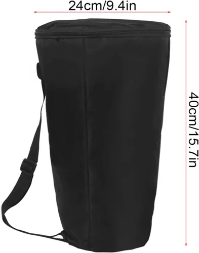 Vista 3 de Portátil Impermeable Hombro Africano Tambor Llevar Bolsa Tambor Mochila Instrumento Musical Accesorio Negro Toysandgames Bolsas, Correas