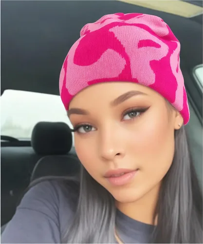 Vista 3 de Gorro gráfico Y2k para mujer, regalo ideal para invierno