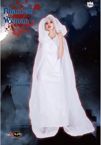 Vista 2 de EraSpooky Fantasma mujer Halloween fantasma adulto disfraz Haunter vestido de fiesta