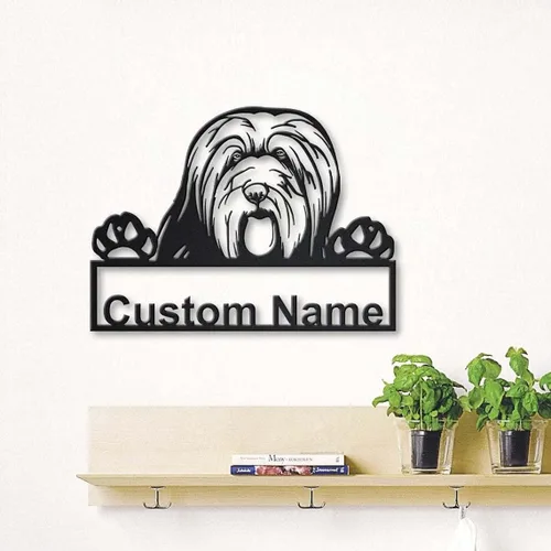 Vista 43 de Letrero de madera personalizado de perro Airedale Terrier Letrero de madera personalizado Airedale Terrier Airedale Terrier divertido Regalo