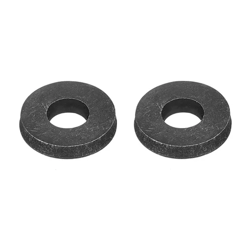 Vista 6 de Uxcell Arandela plana de acero al carbono para pernos M8, 10 piezas M8 x 16 x 1.5mm, aleación de acero negro oxidado de grado 8.8, sujetadores