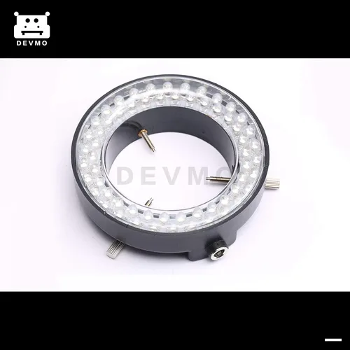 Vista 3 de DEVMO Lámpara iluminadora de luz de anillo ajustable de 60 LED para microscopio de zoom estéreo