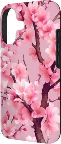 Vista 2 de Sakura Tree Japanese Funda para iPhone 17 con diseño de flores de cerezo rosa