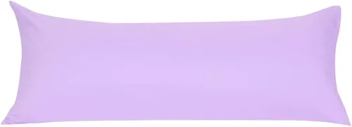 Vista 24 de uxcell Funda de almohada corporal de microfibra suave con cierre de cremallera, fundas de almohada largas para almohadas corporales, tejido de 90