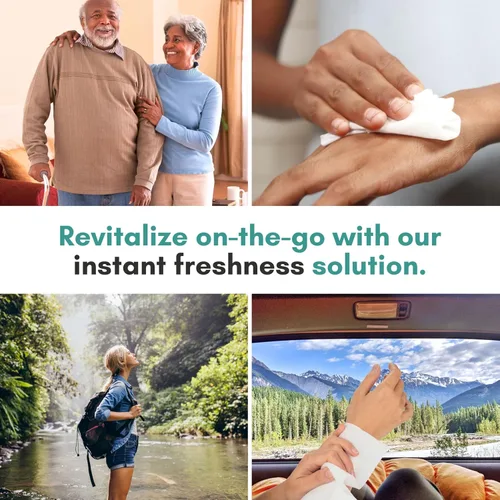 Vista 7 de Nurture XL - Toallitas corporales ultra gruesas para adultos con aloe 120 paños desechables extra grandes de limpieza húmeda sin enjuague, ducha