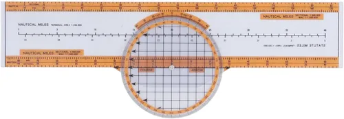 Vista 6 de Computer Durable Plastic Aviation Pilot Calculator with Turntable for Training Orange