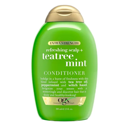 Vista 10 de OGX Acondicionador Extra Fuerte Refrescante para Cuero Cabelludo + Romero Menta, Acondicionador Nutritivo para el Cabello y el Cuero Cabelludo